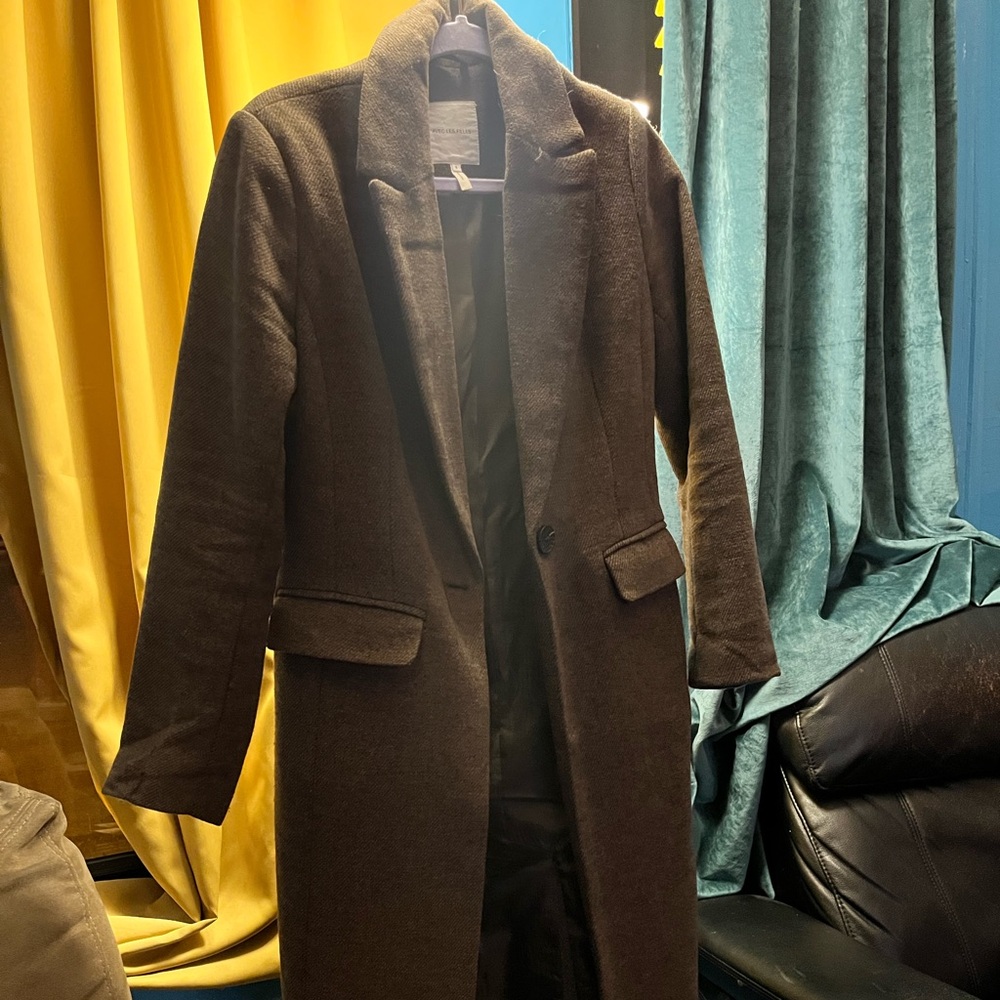 New Brown Avec Les Filles Tailored Trench Coat
